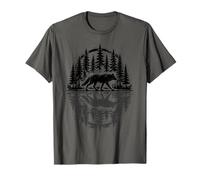Wolf Graphic & Wolf | Fauna Selvatica, Foresta e Lupo Maglietta