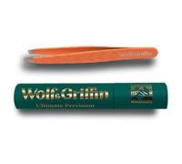 Wolf & Griffin Mini pinzette, pinzette professionali per sopracciglia per uomini e donne, perfette per la depilazione del viso, in acciaio inox