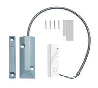 Wolf-Guard MC-J01 Contatto per Porta del Garage in Metallo, Sensore Wireless Allarme Magnetico per Negozio Casa Garage, Kit di Sicurezza con Otturatore in Metallo