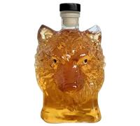 Wolf Head - Decanter per whisky da 350 ml, bottiglia artistica, contenitore per bourbon in , decanter decorativo per tequila, accessorio vintage da esposizione per bar da cocktail, per