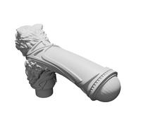 Wolf Head Walking Stick Handle - Decorative Cane Topper for Hiking and Support