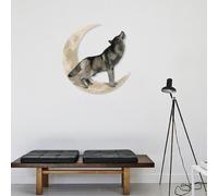 Wolf Howling Outdoor Metal Wall Art Garden Sculpture House Warming Gift Esterno