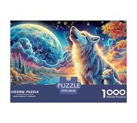 Wolf Howling Puzzle Da Collezione Per La Famiglia - Stile Museo, 1000 Pezzi Con Immagini Puzzle Di Ispirazione Artistica Classica - Il Regalo Ricercato Per Adulti 14+ 38x26cm/1000pcs