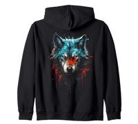 Wolf in Dir Alfa Wolf Lupi Amanti Wolf Odins Viking Wolf Felpa con Cappuccio
