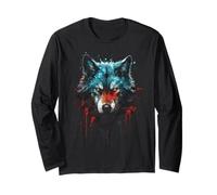 Wolf in Dir Alfa Wolf Lupi Amanti Wolf Odins Viking Wolf Maglia a Manica