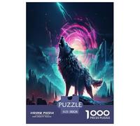 Wolf Jigsaw Puzzle Impossibili 1000 Pezzi Decorazione Per La Casa. Rilassamento E Intelligence Per Adulti E Bambini Da 12 Anni 38x26cm/1000pcs