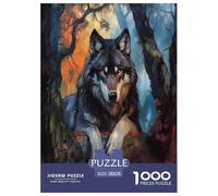Wolf Jigsaw Puzzle Impossibili 1000Pcs Decorazione Per La Casa. Giochi Rilassamento E Intelligence Per Adulti E Ragazzi Da 14 Anni 38x26cm/1000pcs