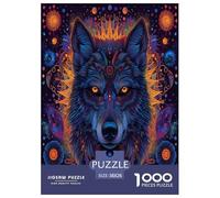 Wolf Jigsaw Puzzle Impossibili 1000Pcs Decorazione Per La Casa. Rilassamento E Intelligence Per Adulti E Ragazzi Da 14 Anni 38x26cm/1000pcs