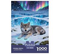 Wolf Jigsaw Puzzle Impossible 1000 Pezzi Decorazione Per La Casa. Giochi Rilassamento E Intelligence Per Adulti E Bambini Da 12 Anni 38x26cm/1000pcs