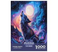 Wolf Jigsaw Puzzle Impossible 1000Pcs Decorazione Per La Casa. Giochi Rilassamento E Intelligence Per Adulti E Ragazzi Da 14 Anni 38x26cm/1000pcs
