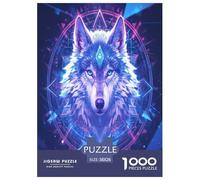 Wolf Jigsaw Puzzle Impossible 1000Pcs Decorazione Per La Casa. Rilassamento E Intelligence Per Adulti E Bambini Da 12 Anni 38x26cm/1000pcs