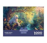 Wolf King 1000 Piece Creek Jigsaw Puzzle For Adults Challenging Game Stress Relief Puzzle Cultivate The Spirit of Teamwork For Adults Gifts 70x50cm/1000pcs
