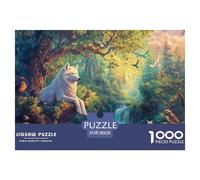Wolf King 1000 Pieces Creek Jigsaw Puzzles For Adults Educational Games Stress Relieving Entertainment Cultivate The Spirit of Teamwork for The Whole Family, Gifts for Women, Gifts for Men 38x26cm/100