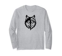 Wolf Lone Wolf Pack Howl Timber Maglia a Manica