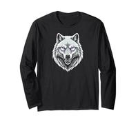 Wolf Lone Wolf Pack Howling Howl Timber Spirit Maglia a Manica