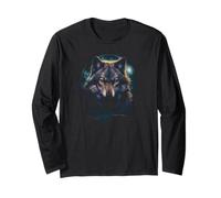 Wolf Lone Wolf Pack Howling Howl Wolf Timber Maglia a Manica