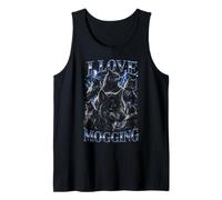 Wolf Love Mogging Divertente Gen-Z Meme Canotta