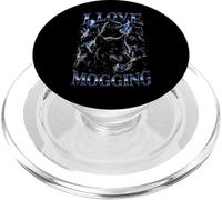 Wolf Love Mogging Divertente Gen-Z Meme PopSockets PopGrip per MagSafe