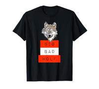 Wolf - Maglietta Big Bad Wolf Funny Wolves Novelty Gift Maglietta