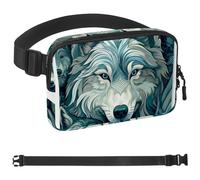 Wolf Marsupio da corsa, per donne e uomini, con tracolla regolabile, per lo sport, Multicolore 05, 1.5x9.0x5.9in/4x23x15cm