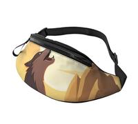 Wolf Marsupio per uomo e donna, borsa a tracolla impermeabile per sport all'aria aperta