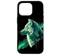 Wolf Northern Lights Alaska Arctic Up North lupo bianco Custodia per iPhone 16 Pro