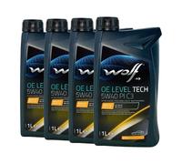 WOLF OE Leveltech 5W-40 Pi C3 MB 226.5,MB 229.31,MB 229.51,VW50200,4x1 Litro