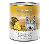 Wolf of Wilderness "The Taste Of" 6 x 800 g - The Savanna: Tacchino, Manzo, Capra
