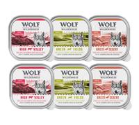 Wolf of Wilderness Adult 6 x 300 g umido per cane - Mix: Manzo, Tacchino, Agnello