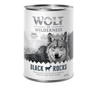 Wolf of Wilderness Adult 6 x 400 g umido Single Protein per cane - Black Rocks - Capra
