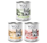 Wolf of Wilderness Adult "Expedition", 6 x 800 g - Mix: 2x Stony Creek, 2x Sandy Path, 2x Steep Journey