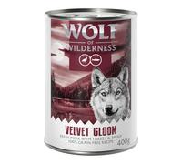 Wolf of Wilderness Adult "Red Meat" 6 x 400 g umido per cane - Velvet Gloom - Maiale, Tacchino e Trota