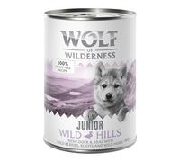 Little Wolf of Wilderness Junior 6 x 400 g - Wild Hills - Anatra & Vitello
