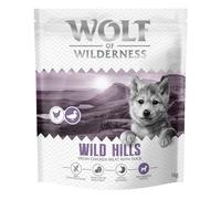 Wolf of Wilderness Junior "Wild Hills" - Anatra Crocchette per cani - 4 kg (4 x 1 kg) - NUOVA RICETTA