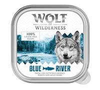 Wolf of Wilderness MINI Adult 6 x 150 g umido cane - Blue River - Pesce