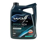Wolf Officialtech C5 Rfe Sae 0w-20 Motor Oil 5l Trasparente