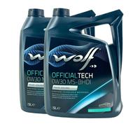 WOLF Officialtech 0W-30 Ms-Bhdi PSA B712312-2022, Fiat 9.55535-GS1, 2x5 Litro