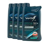 WOLF Officialtech 0W-30 Ms-Ffe STJLR.03.5007, Ilsac GF-5, 4x1 Litro