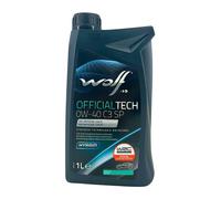WOLF OfficialTech 0W-40 C3 SP MB 229.51, MB 229.52, VW 511 00, 3X1 Litro