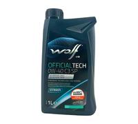 WOLF OfficialTech 0W-40 C3 SP MB 229.51, MB 229.52, VW 511 00, 3X1 Litro