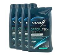 WOLF Officialtech 5W-30 C1 Jaso DL-1, Ford WSS-M2C934-B, STJLR.03.5005, 3x1 Lt.
