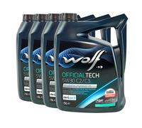 WOLF Officialtech 5W-30 C2/C3 MB 229.51,MB 229.52, VW 505 00, 4x5 Litro
