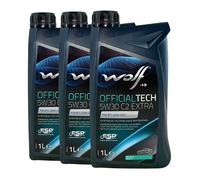 WOLF Officialtech 5W-30 C2 Extra PSA B71 2290, Renault RN0700, 3x1 Litro