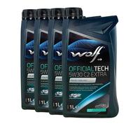 WOLF Officialtech 5W-30 C2 Extra PSA B71 2290, Renault RN0700, 4x1 Litro