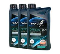 Olio Motore Lupo Officialtech C3 Ll III 65644 SAE 5W30 1 Litro per Volkswagen