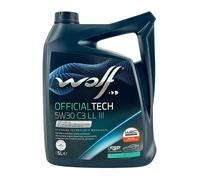 Olio Lupo Officialtech C3 Ll III 65644 SAE 5W30 5 Litro per Hyundai Mercedes