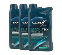 WOLF OfficialTech 5W-30 MS-F FORD WSS-M2C913-D, RENAULT RN0700, 3X1 Litro