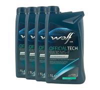 WOLF Officialtech 5W-30 Ms-F Ford WSS-M2C913-D, Renault RN0700, 4x1 Litro