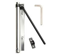 Wolf Pack 3091455 Chiudiporta con compressione della molla, in alluminio anodizzato, colore: Argento