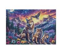 Wolf Pack Mountain Forest Wildlife Wild Nature Beautiful Puzzle 300 Pezzi Rompicapo Esclusivo Limitato Edizione Limitata Per Collezionisti Alta Qualità Stampa Pezzi Precisi Regalo Speciale 300 PCS